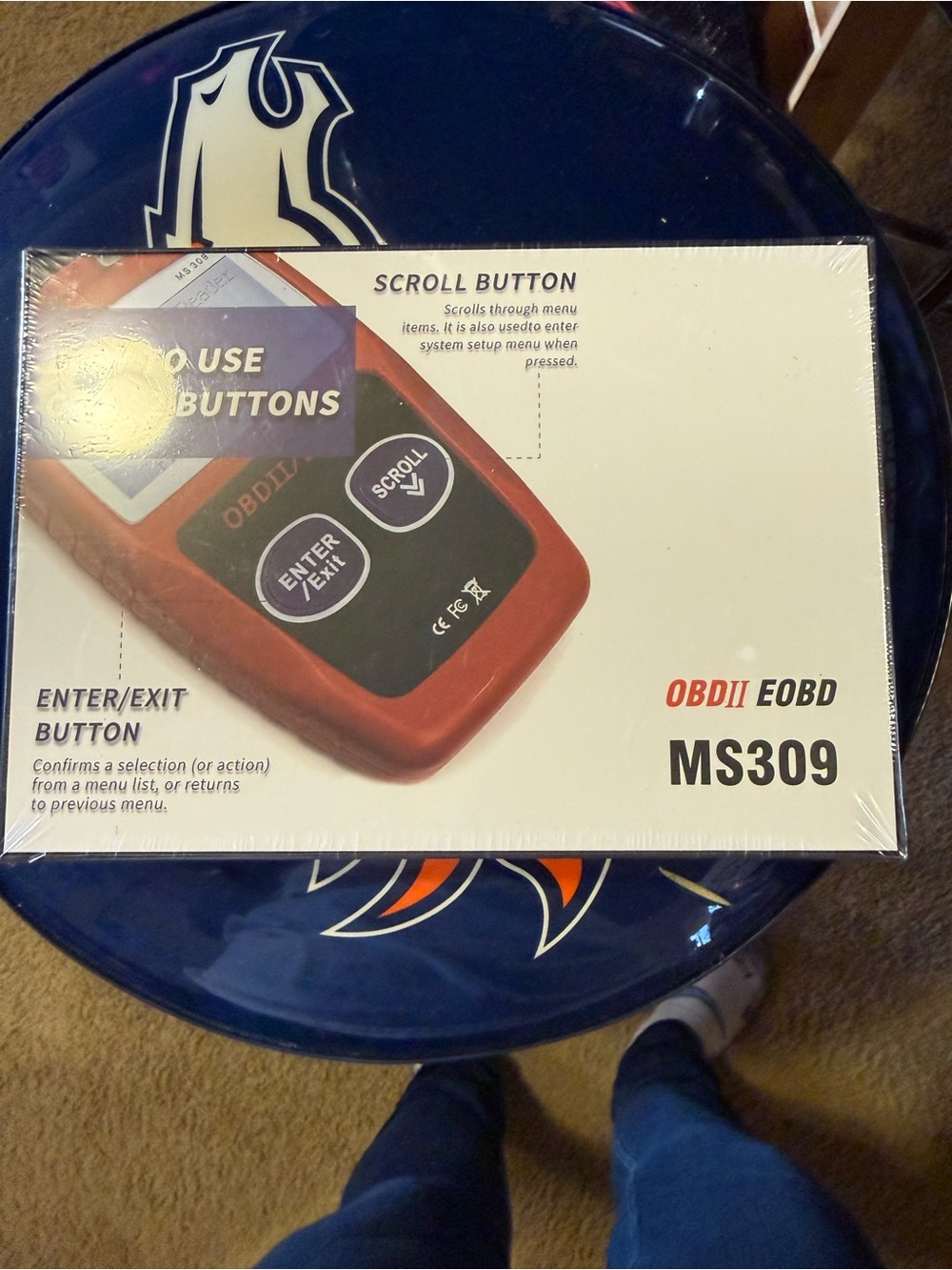 MS309 OBDII/EOBD automotive diagnostic scanner and code reader